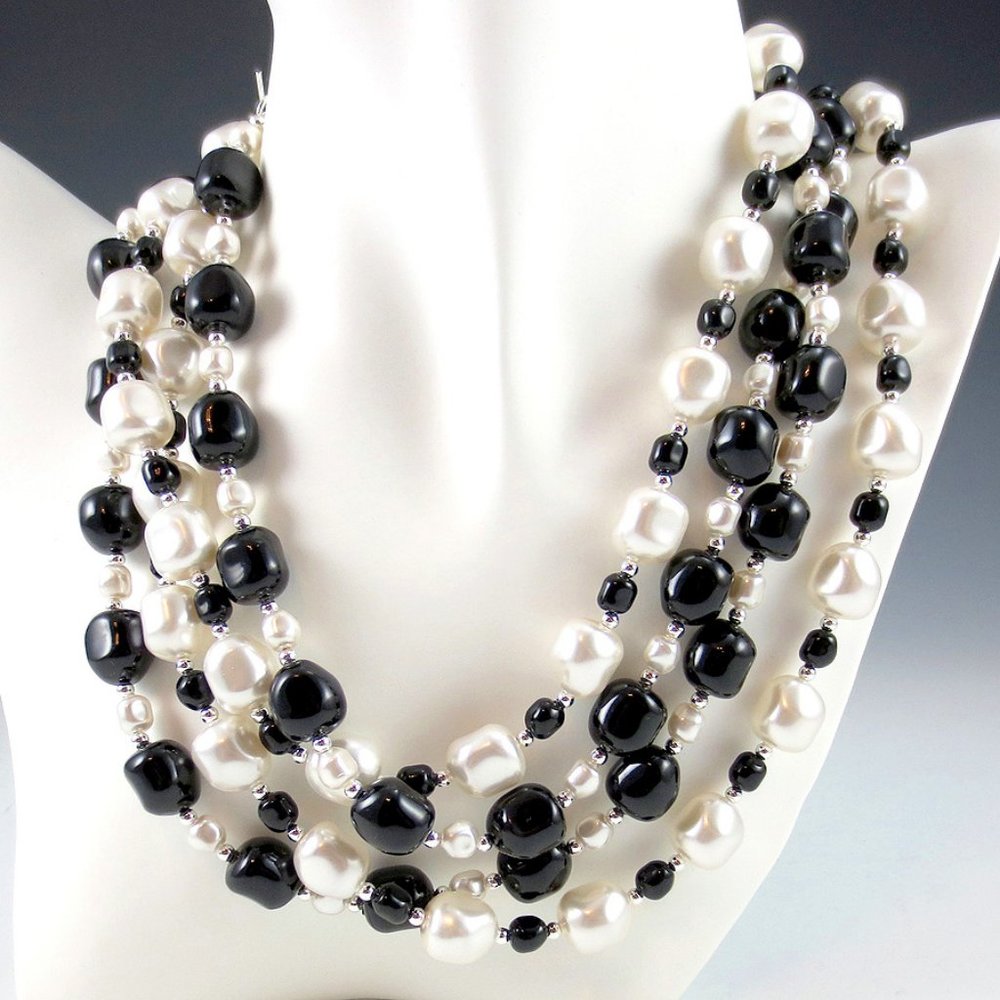 Baroque Crystal Pearl & Sterling 2-Necklace Set